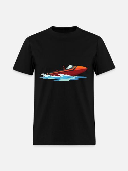 WATER SKIING - Men's T-Shirt - black