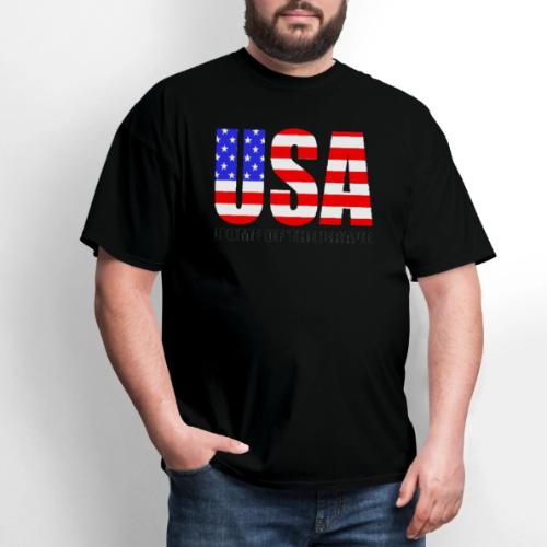 USA Home Of The Brave - Men's T-Shirt