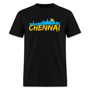 I love Madras Chennai Tamil Language Quote - Men's T-Shirt - black - Front - Jose (178cm)