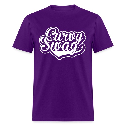 Curvy Swag Reversed Out Design - Men's T-Shirt