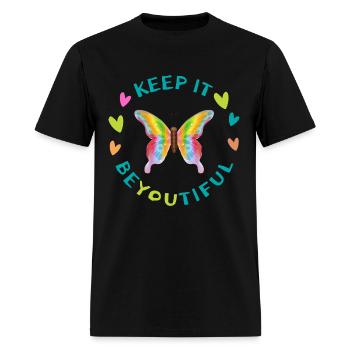 Sustainably Sourced Keep It Beyoutiful - Men's T-Shirt - black - Front - Jose (178cm)