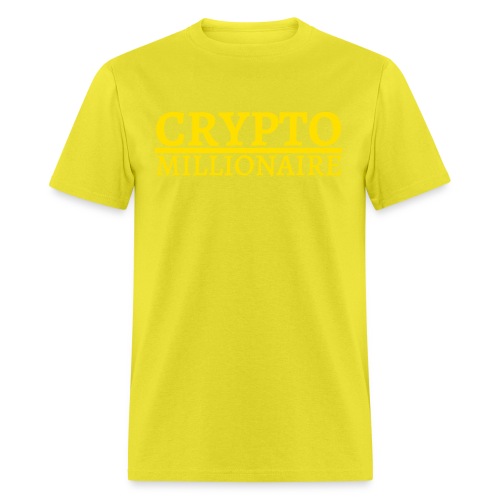 Crypto Millionaire (Yellow Gold Color) - Men's T-Shirt
