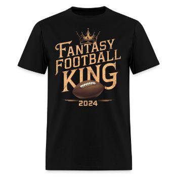 FANTASY FOOTBALL KING 2024 - Men's T-Shirt - black - Front - Jose (178cm)