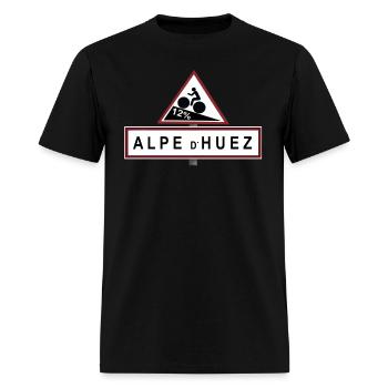 Alpe d'Huez Sign - Men's T-Shirt - black - Front - Jose (178cm)