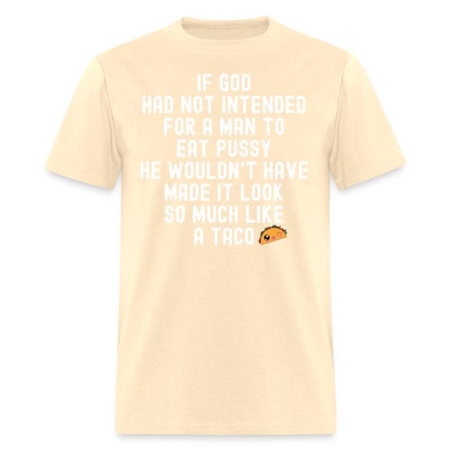 Pussy Taco Funny Saying - Sexy Winking Taco - Men's T-Shirt