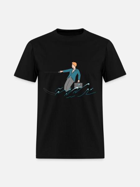 WATER SKIING - Men's T-Shirt - black
