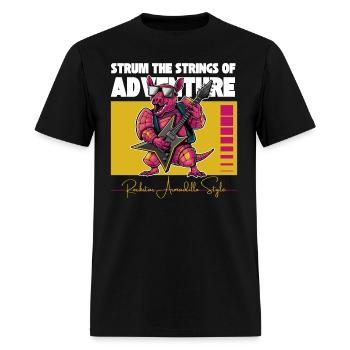 Rockin' Armadillo: Here to Shred - Men's T-Shirt - black - Front - Jose (178cm)
