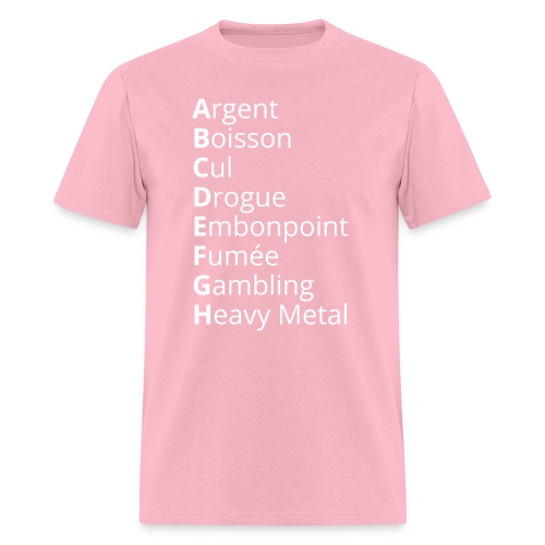 L'Alphabet de tous les Vices - Men's T-Shirt