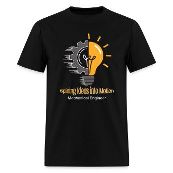 Spining Ideas Into Motion - Men's T-Shirt - black - Front - Jose (178cm)