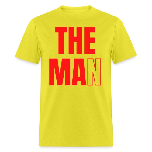 THE MA The Man The Mom (Big Bold Red Font) - Men's T-Shirt