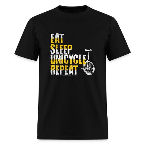 Eat Sleep Unicycle Repeat - Men's T-Shirt