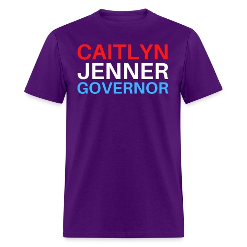 CAITLYN JENNER GOVERNOR (Red White Blue) - Men's T-Shirt