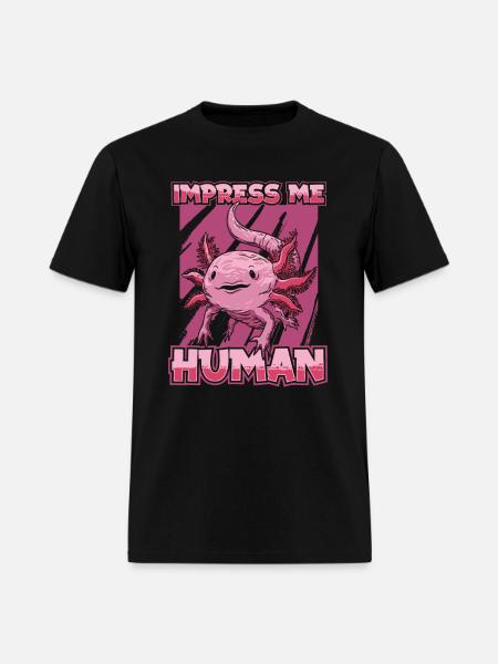 Axolotl Salamander - Men's T-Shirt - black