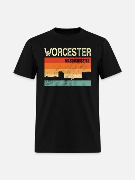 Worcester Massachusetts - Men's T-Shirt - black