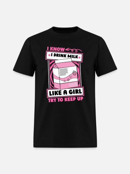Milk Girl - Men's T-Shirt - black