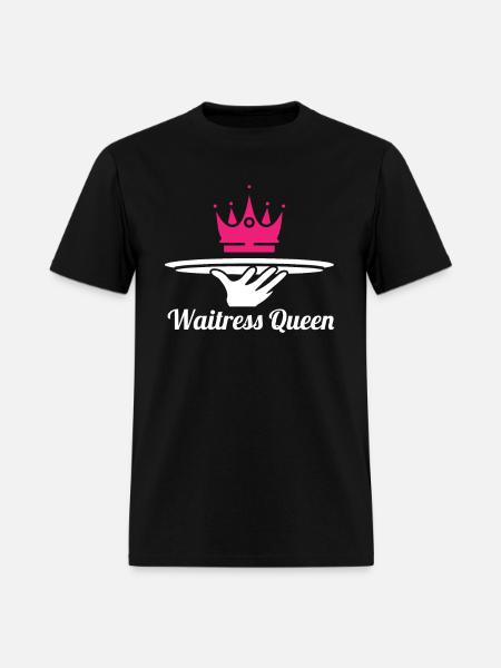 Waiter Waitress Queen - Men's T-Shirt - black