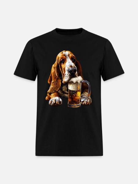 Basset Hound - Men's T-Shirt - black