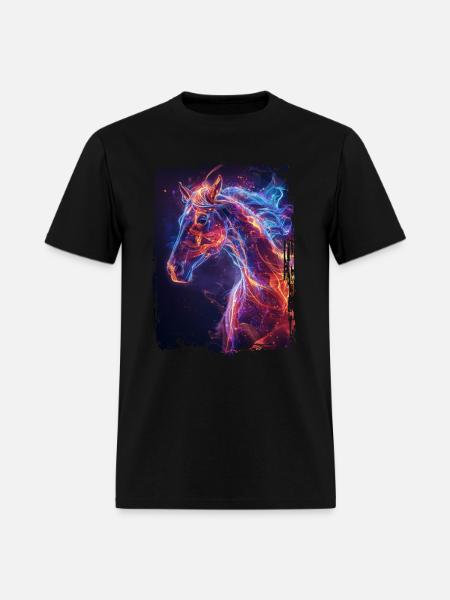 Horse - Men's T-Shirt - black