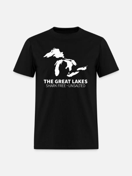 Great Lakes Shark Free Unsalted - Men's T-Shirt - black