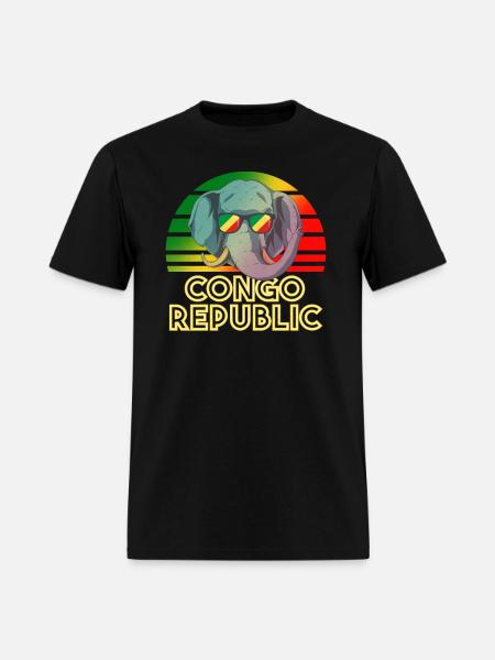 Congo Republic - Men's T-Shirt - black