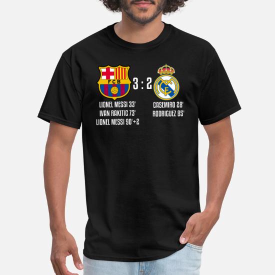 angivet Fruity interpersonel FC Barcelona 3 - 2 Real Madrid' Men's T-Shirt | Spreadshirt