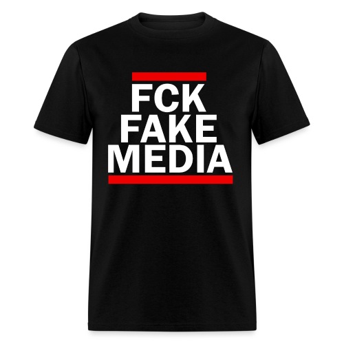 FCK FAKE MEDIA - RED - Men's T-Shirt