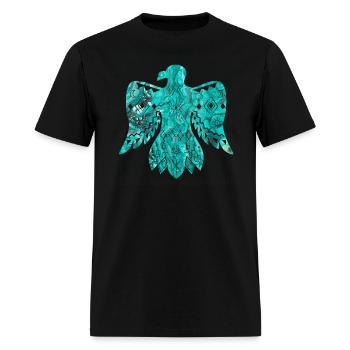 Turquoise Thunderbird - Men's T-Shirt - black - Front - Jose (178cm)