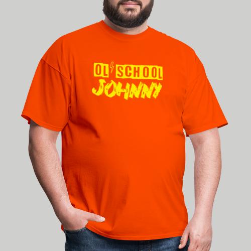Ol' School Johnny Logo in Yellow - Men's T-Shirt