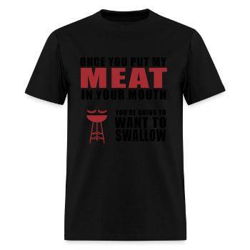 Meat in Mouth - Men's T-Shirt - black - Front - Jose (178cm)