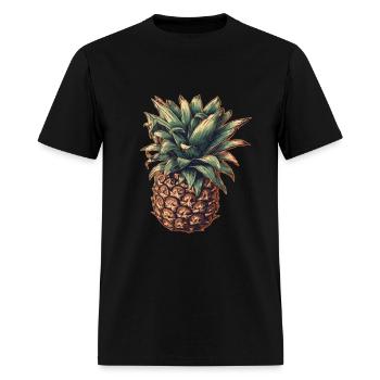 Pineapple - Men's T-Shirt - black - Front - Jose (178cm)