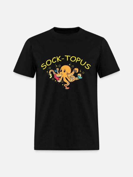 Sock-topus Salesperson Gift - Men's T-Shirt - black
