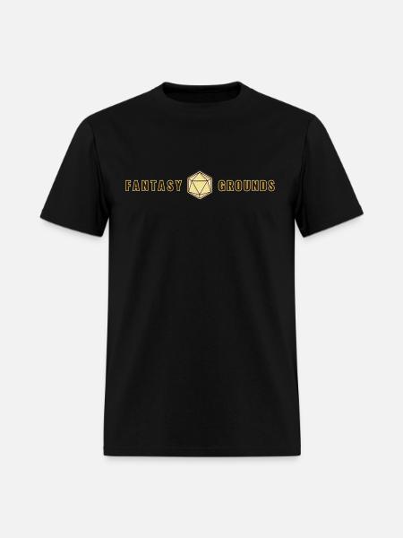 Fantasy Grounds Unity Logo - Horizontal - Men's T-Shirt - black
