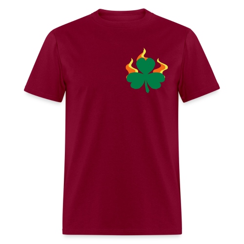 Burning Shamrock - Men's T-Shirt