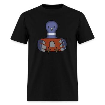 Screen Time Pigeon - Men's T-Shirt - black - Front - Jose (178cm)