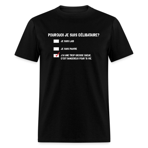 POURQUOI JE SUIS CÉLIBATAIRE? - Men's T-Shirt