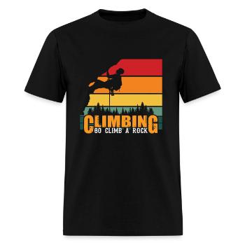 Climbing mountain adventure climb - Men's T-Shirt - black - Front - Jose (178cm)