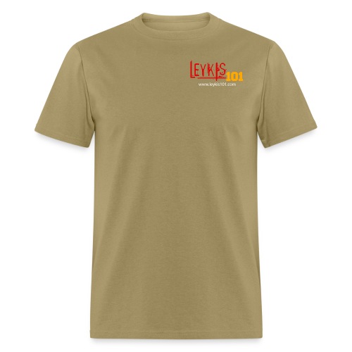 Leykis 101 Full Color with Domain - Men's T-Shirt