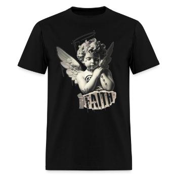 faith - Men's T-Shirt - black - Front - Jose (178cm)