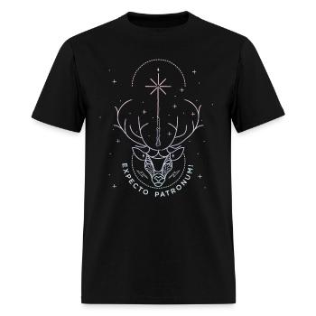 Harry Potter Stag Expecto Patronum - T-shirt Homme - noir - Devant - Jose (178cm)