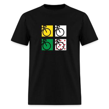Tour Bike Race in France - Men's T-Shirt - black - Front - Jose (178cm)