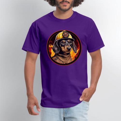Firefighter Dachshund - Men's T-Shirt