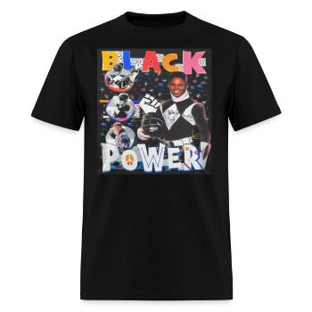 Black Power A - Men's T-Shirt - black - Front - Jose (178cm)