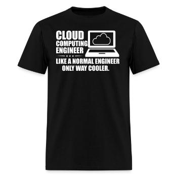 Cloud Computing Engineer Definition Retro Computer - Men's T-Shirt - black - Front - Jose (178cm)