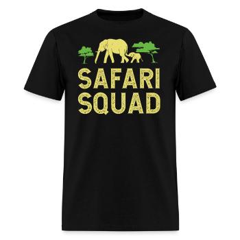 Safari Squad - African Safari Adenventures - Men's T-Shirt - black - Front - Jose (178cm)