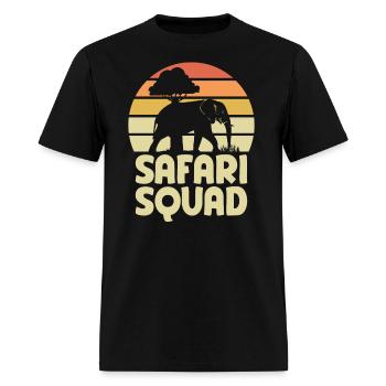 Safari Squad - African Safari Adenventures - Men's T-Shirt - black - Front - Jose (178cm)