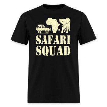 Safari Squad - African Safari Adenventures - Men's T-Shirt - black - Front - Jose (178cm)