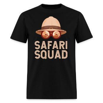 Safari Squad - African Safari Adenventures - Men's T-Shirt - black - Front - Jose (178cm)