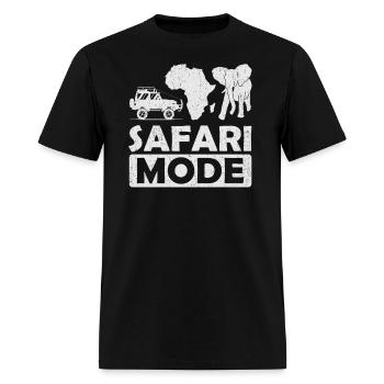 Safari Mode - African Safari Adenventures - Men's T-Shirt - black - Front - Jose (178cm)