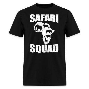 Safari Squad - African Safari Adenventures - Men's T-Shirt - black - Front - Jose (178cm)