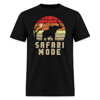 Safari Mode - African Safari Adenventures - Men's T-Shirt - black - Front - Jose (178cm)